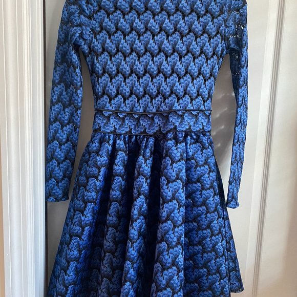 Dark blue long sleeve cocktail dress, size 1, Maje - Picture 6 of 15